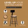 OEF Furnishings OEF6224B-10/2 Premium Commercial-Grade All-Purpose Round Stool with Backrest (24-inch Height, Black Frame, Masonite Wood Seat, 2-Pack) view 4