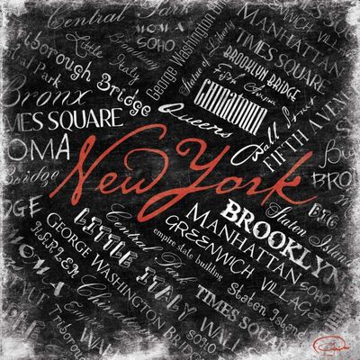 Posterazzi PDXONSQ002ALARGE New York 2A Photo Print, 24 x 24, Multi