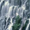 Posterazzi PDDUS38JBA0385LARGE Oregon NF, Mount Hood Wilderness, Ramona Falls is Formed by a Small Creek Photo Print, 24 x 36, Multi view 1