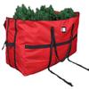 ProPik Christmas Tree Storage Bag, Fits up to 9 Ft. Tall Disassembled Holiday Tree, Heavy Duty Storage Container, 24" Height X 24" Extra Wide X 60" Long with Top and Side Handles and Straps (Red) view 3