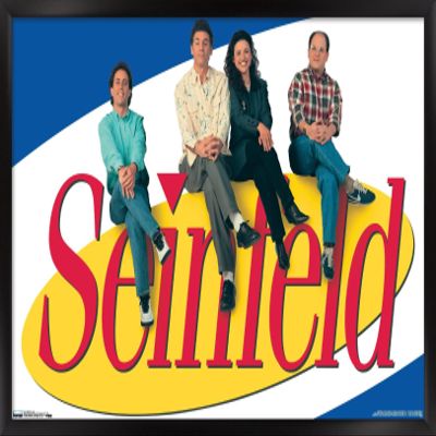 Trends International Seinfeld - Logo Wall Poster, 14.725" x 22.375", Black Framed Version