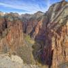 Posterazzi PDDUS45JWI0991LARGE Utah, National Park, Zion Canyon, View from Angels Landing Photo Print, 24 x 36, Multi view 1