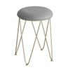 BAR STOOL RENRUIRUI Wrought Iron Polygon Hollow Base PU Soft Bag Cushion with Non-Slip Foot Cover Bar Counter Dressing Table (Color : Multi-Colored) view 1