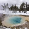 Posterazzi PDDUS51CHA0261LARGE Silex Spring in Winter in Yellowstone National Park, Wyoming, USA Photo Print, 24 x 36, Multi view 1