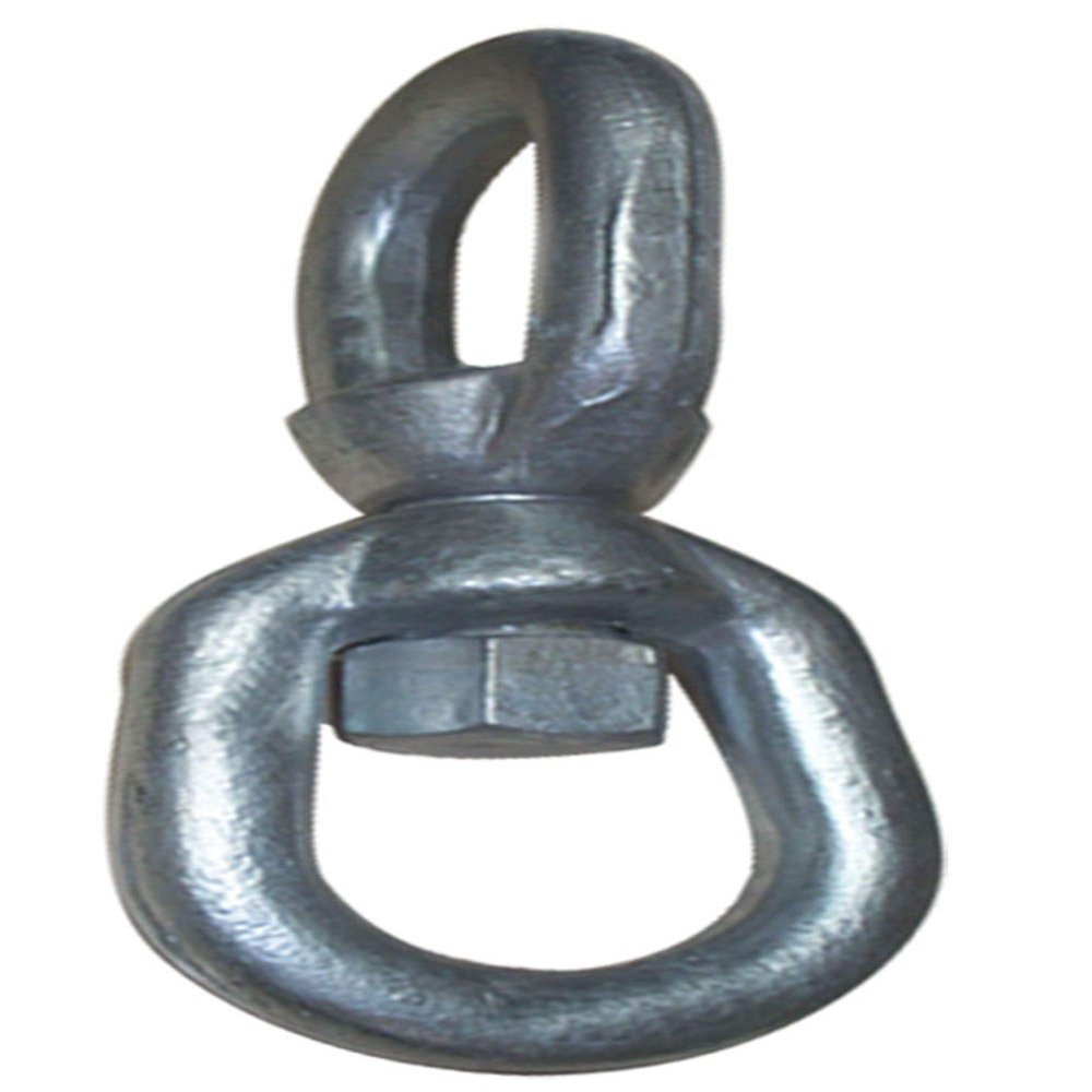 MH GLOBAL Eye Eye Swivel Marine Mooring Galvanized 3/4" 7200 Lbs