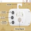 AEVETE 4 Pack Waterproof Digital Refrigerator Thermometer Large LCD, Freezer Room Thermometer with Magnetic Back, No Frills Easy to Read view 4