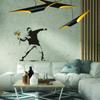Banksy Flower Throw Wall Vinyl Sticker - Thrower Art Gift Decal - Banksy Flower Decal - Banksy Flower Decal - Banksy Sticker Thrower view 4