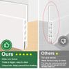 Suptikes 2 Pack Door Draft StopperDoor Sweep for Exterior & Interior Doors,Door Bottom Seal Dust and Noise Insulation Weather Stripping Draft Guard Insulator, 2" W x 39" L,White view 4