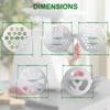Mudder 9 Pieces Meat Grinder Blades Plate Discs Stainless Steel Food Knife Cutter Meat Grinder Replacement Parts for Size 5 Stand Mixer Accessories view 2
