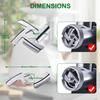 Mudder 9 Pieces Meat Grinder Blades Plate Discs Stainless Steel Food Knife Cutter Meat Grinder Replacement Parts for Size 5 Stand Mixer Accessories view 4