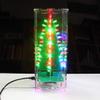 Taidacent Christmas Tree Soldering Kit Colorful LED Flash Tree Parts Electric Welding Kit DIY Parts Soldering Electronic Components (Tricolor lamp Parts + Power Head) view 4