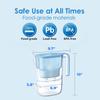 Waterdrop PT-05B Water Filter Pitcher, 7-Cup Capacity, NSF Certified, 5X Longer Filter Life, Up to 200 Gallons, for Fridge, Countertop, and Gift Giving, Reduces PFOA/PFOS, Chlorine, Blue view 2
