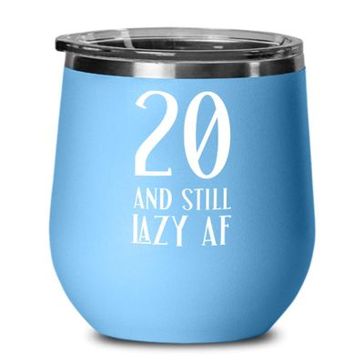 20th Birthday Gifts For Women Novelty Wine Tumbler for Twenty Year Old Son Gag Gifts For Men Twentieth Birthday Coffee Mug Tea Cup Gift For Him and He
