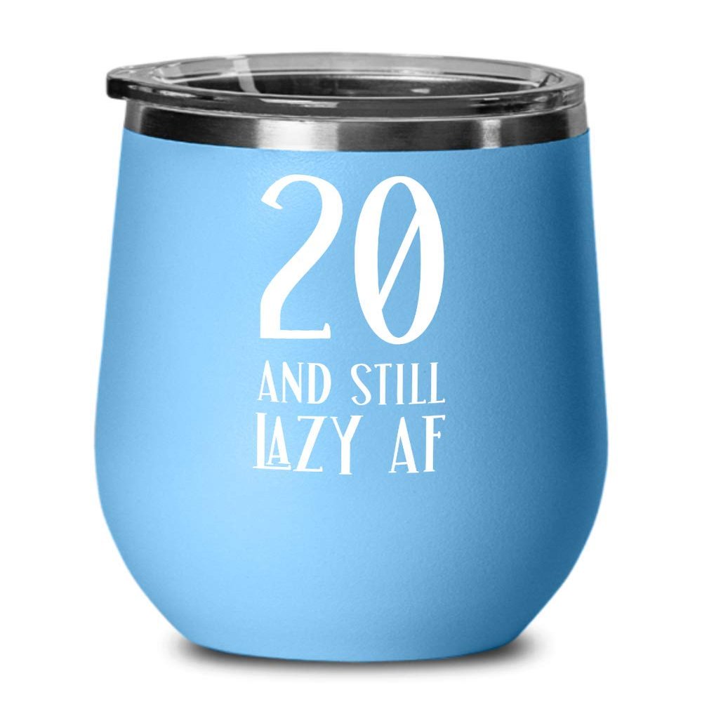20th Birthday Gifts For Women Novelty Wine Tumbler for Twenty Year Old Son Gag Gifts For Men Twentieth Birthday Coffee Mug Tea Cup Gift For Him and He
