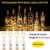 Ceepko USB Bottle Lights Rechargeable, Copper Wire Waterproof Fairy Cork String Lights for Party Halloween Christmas Decorations view 2