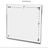 Sign Holder 7" x 5" Landscape Display with Magnetic Closure Clear Acrylic Block for Countertops in Retail Stores and Offices by Marketing Holders view 2