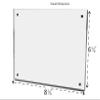 Sign Holder 7" x 5" Landscape Display with Magnetic Closure Clear Acrylic Block for Countertops in Retail Stores and Offices by Marketing Holders view 3