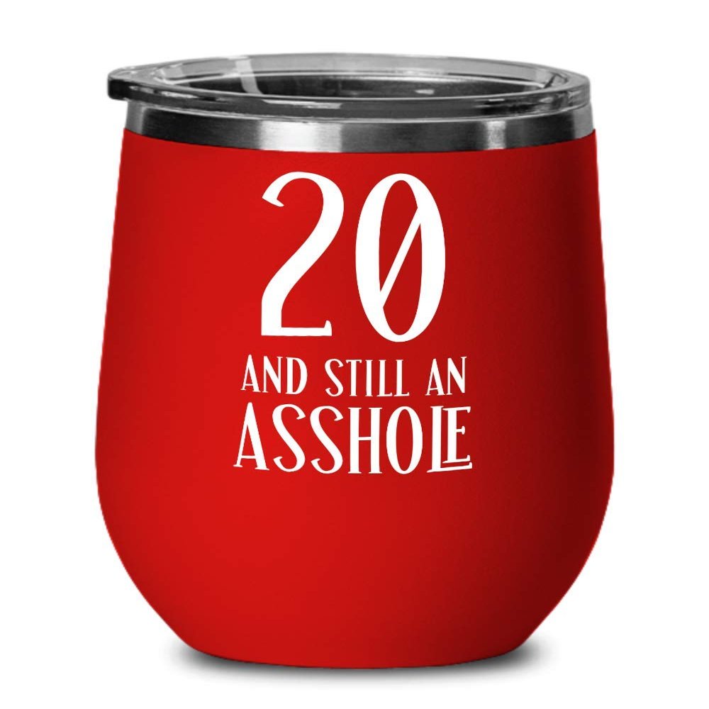 20th Birthday Gifts For Women Novelty Wine Tumbler Inappropriate Gifts For Twenty Years Old Funny Twentieth Coffee Mugs Tea Cup Gag Gifts For Men