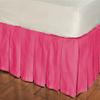 1 Piece Solid 30" Drop Multi Pleated Bed Skirt 600TC Egyptian Cotton (Hotpink, Calking) view 1