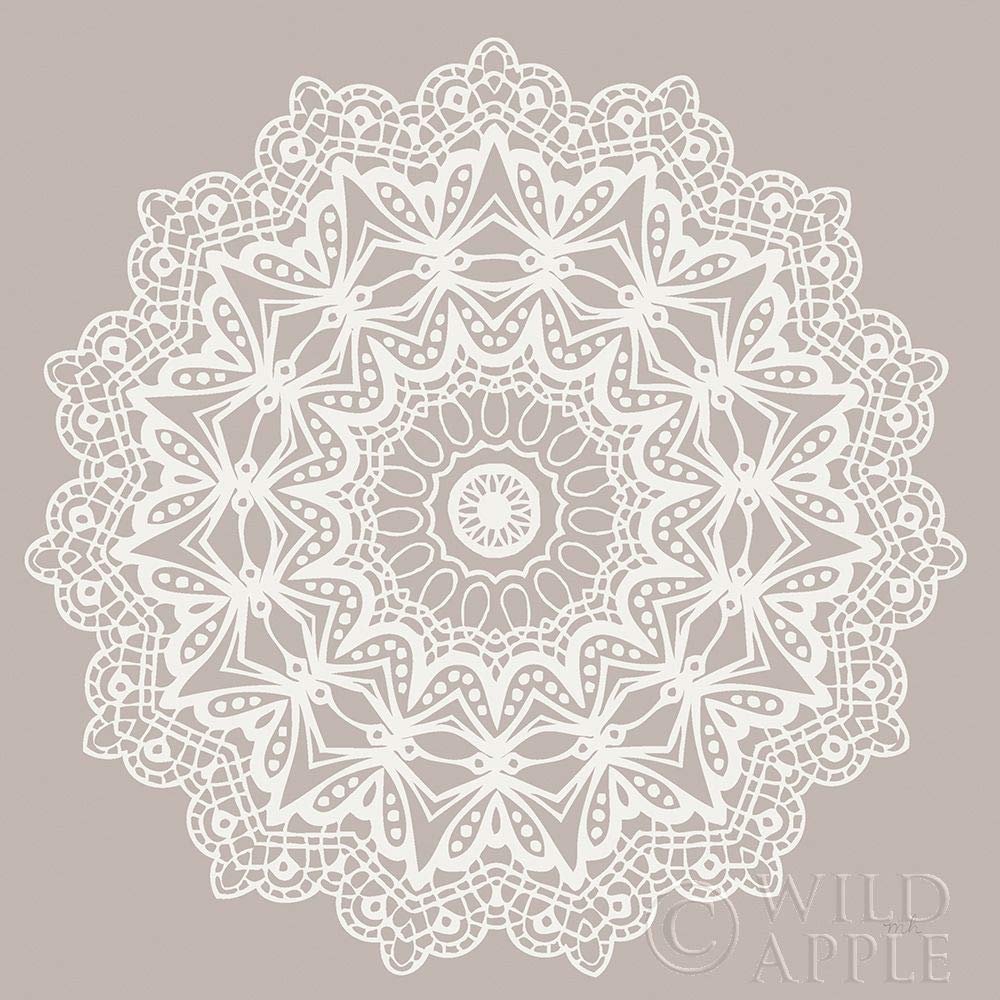 Posterazzi PDX43018LARGE Contemporary Lace Neutral VI Photo Print, 24 x 24, Multi