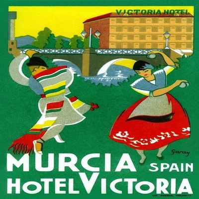 Posterazzi PDX376446LARGE Murcia Hotel - Valencia Spain Photo Print, 24 x 36, Multi