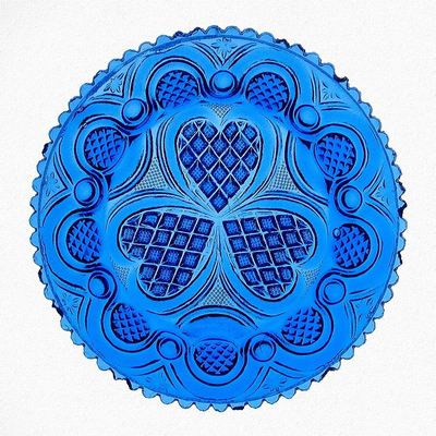 Posterazzi PDX461418LARGE Roman Rosette Tea Plate Photo Print, 24 x 24, Multi