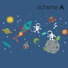 Outer Space Wall Decal (Scheme A) view 2