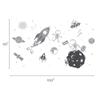 Outer Space Wall Decal (Scheme A) view 3