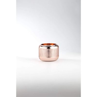 6" Bronze Cylindrical Shaped Glass Vase