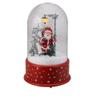 Lighted Santa with Street Light Snowing Christmas Globe - 11.75" view 1