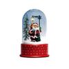 Lighted Santa with Street Light Snowing Christmas Globe - 11.75" view 3