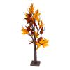2' Pre-Lit Maple Artificial Fall Harvest Tree- Clear LED Lights view 3