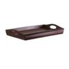 Rectangular Wooden Bed Tray with Foldable Legs - 23.5" - Walnut Brown view 1