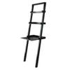 Contemporary Home Living Leaning Desk with Two Shelves - 69.25 - Black view 1