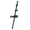 Contemporary Home Living Leaning Desk with Two Shelves - 69.25 - Black view 4