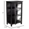 47" Black Elegant Poppy Rectangular Display Cabinet view 2