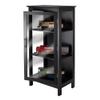 47" Black Elegant Poppy Rectangular Display Cabinet view 3