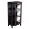 47" Black Elegant Poppy Rectangular Display Cabinet view 4