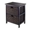 20.25" Black Unique Omaha Storage Rack with 2 Foldable Baskets view 1