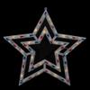 Lighted Patriotic Star Window Decoration - 17" view 2