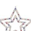 Lighted Patriotic Star Window Decoration - 17" view 4