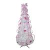 6' Pre-Lit White and Pink Pre-Decorated Pop-Up Artificial Christmas Tree view 1