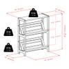 Contemporary Home Living 2-Tier Storage Bookshelf Cabinet - 30" view 3