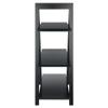 Contemporary Home Living 3-Tier A-Frame Wooden Shelf - Black - 38.25" view 4