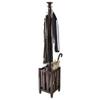 Contemporary Home Living Cappuccino Brown Coat Tree and Umbrella Rack - 71.50 view 1