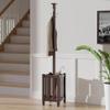 Contemporary Home Living Cappuccino Brown Coat Tree and Umbrella Rack - 71.50 view 2