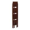 Contemporary Home Living Foldable Wooden Wall Shelf - 51.25 - Walnut Finish view 1