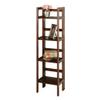Contemporary Home Living Foldable Wooden Wall Shelf - 51.25 - Walnut Finish view 3