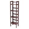 Contemporary Home Living Foldable Wooden Wall Shelf - 51.25 - Walnut Finish view 4