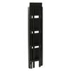 Contemporary Home Living 51.25" Black Elegant Terry Tall 4-Tier Folding Bookcase Shelf view 2